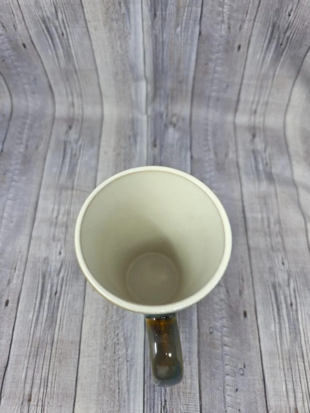Tall Emerald Green Leaf Ceramic Mug Bamboo Leaf 20 ounce oz Tea Coffee Cup 6